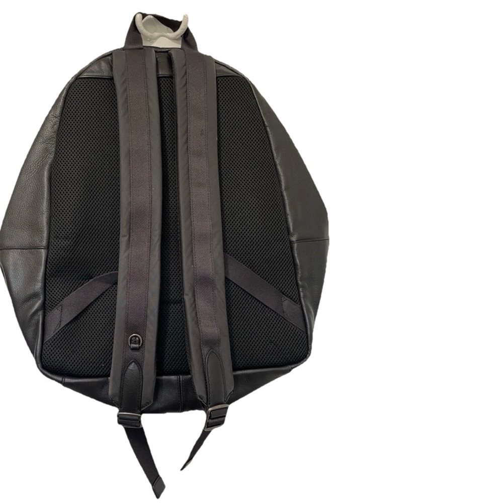 COACH Men’s Charles Plaid LEATHER BACKPACK Like New - Picture 2 of 13